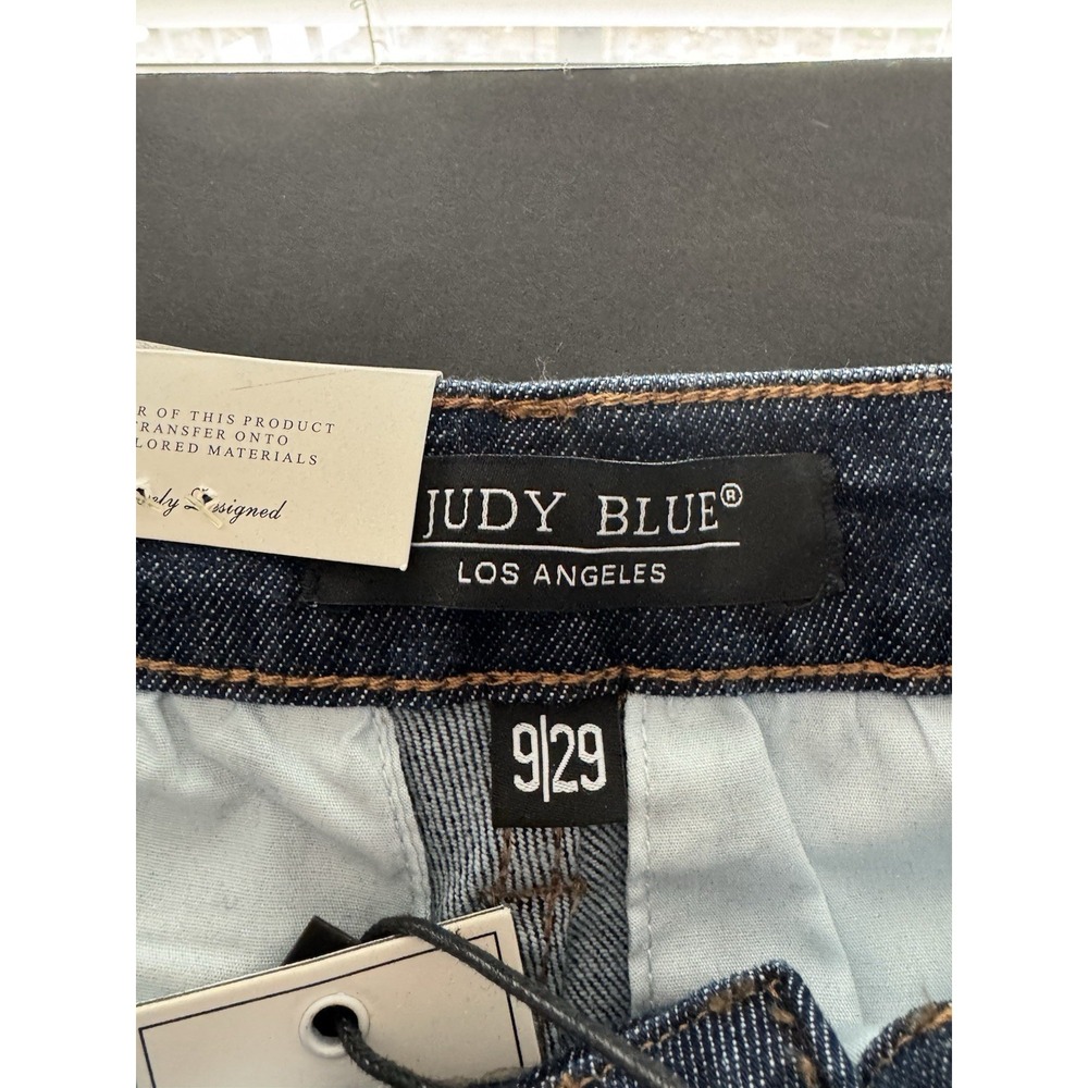 NWT Judy Blue Womens High Waist Tummy Control Tailored Crop Wide Leg‎ Jeans